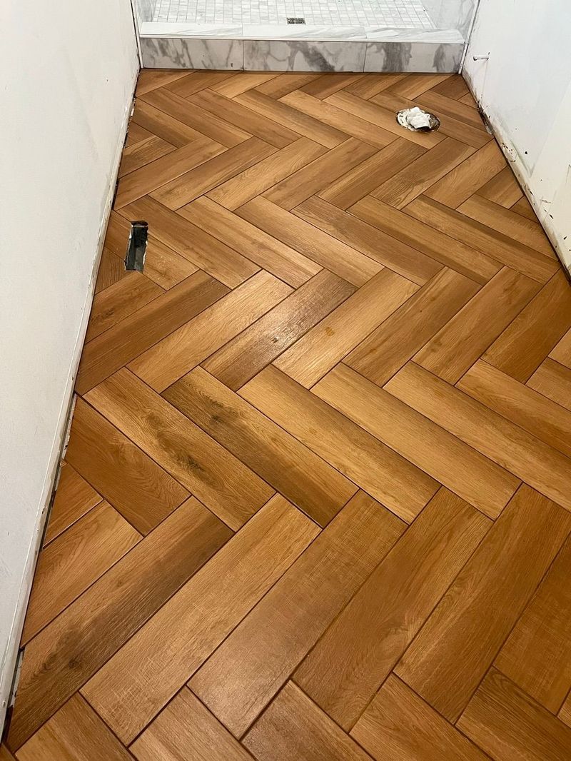 Herringbone oak detail